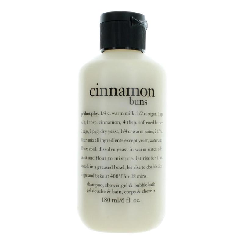 Cinnamon Buns By Philosophy, 6 Oz Shampoo, Shower Gel And Bubble Bath For Women