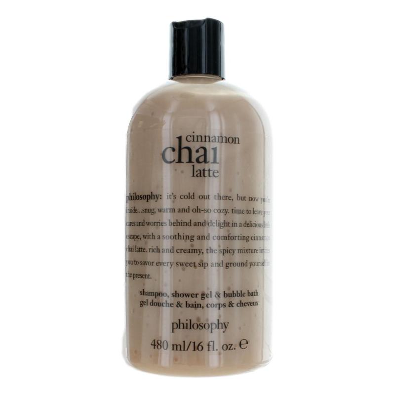 Cinnamon Chai Latte By Philosophy, 16 Oz Shampoo, Shower Gel And Bubble Bath For Women