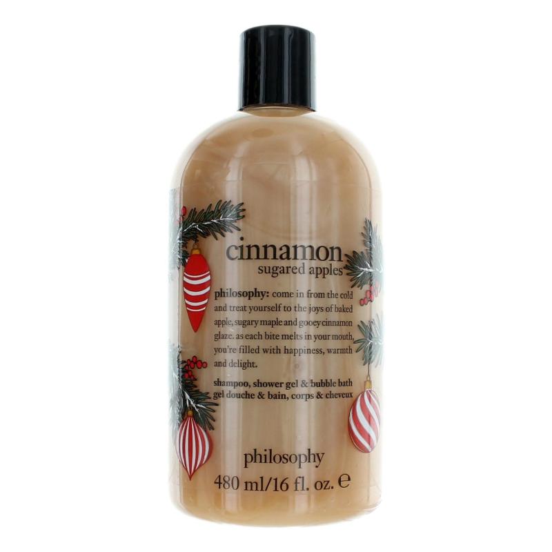 Cinnamon Sugared Apples By Philosophy, 16 Oz Shampoo, Shower Gel And Bubble Bath For Women