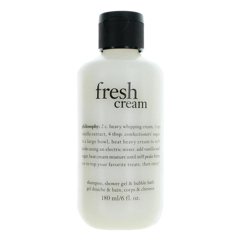 Fresh Cream By Philosophy, 6 Oz Shampoo, Shower Gel, And Bubble Bath For Women