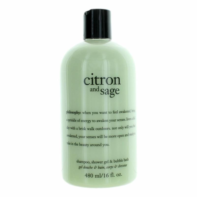 Citron And Sage By Philosophy, 16 Oz Shampoo, Shower Gel &amp; Bubble Bath For Women