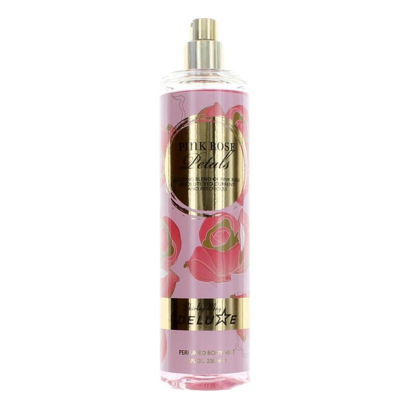 Pink Rose Petals By Shirley May Deluxe, 8 Oz Perfumed Body Mist For Women