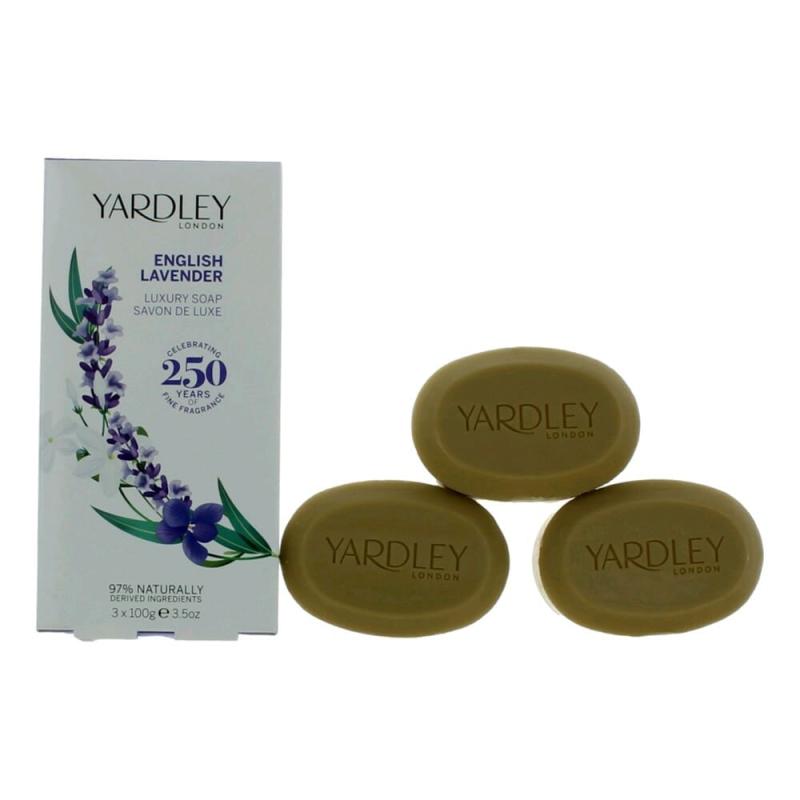 Yardley English Lavender By Yardley Of London, 3 X 3.5 Oz Luxury Soap For Women