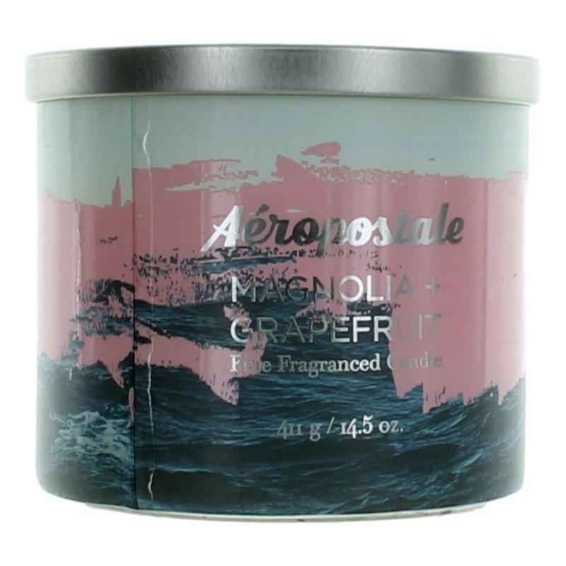 Aeropostale 14.5 Oz Soy Wax Blend 3 Wick Candle - Magnolia &amp; Grapefruit