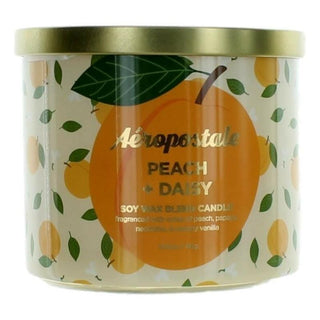 Aeropostale 14.5 Oz Soy Wax Blend 3 Wick Candle - Peach &amp; Daisy