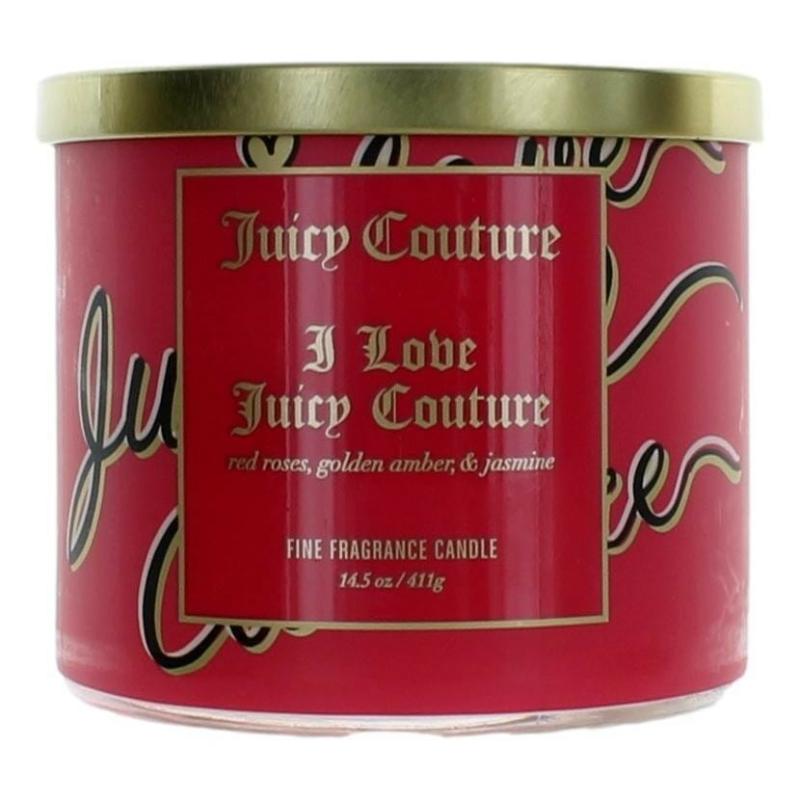 Juicy Couture 14.5 Oz Soy Wax Blend 3 Wick Candle - I Love Juicy Couture