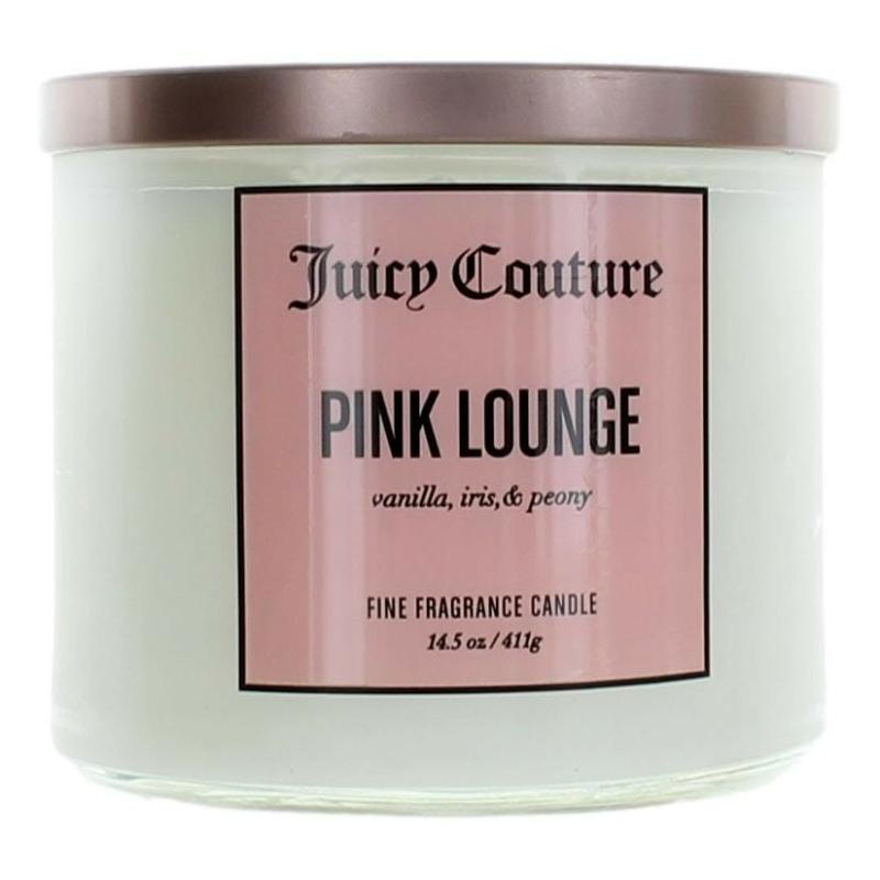 Juicy Couture 14.5 Oz Soy Wax Blend 3 Wick Candle - Pink Lounge