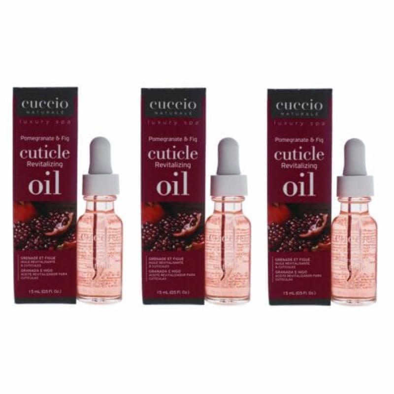 Cuticle Revitalizing Oil - Pomegranate and Fig Manicure by Cuccio Naturale for Unisex - 0.5 oz Oil - Pack of 3